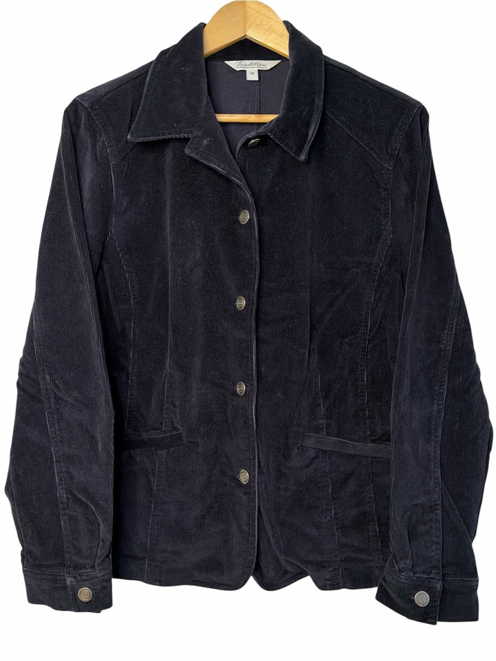 Tradition Country Collection Corduroy Blazer Jacket Navy 12